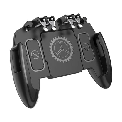 ABS 6 Fingers Gamepad Mobile Phone Shooting Gaming Button Triggers Gamepad with Cooling Fan for PUBG Game Controller Joystick