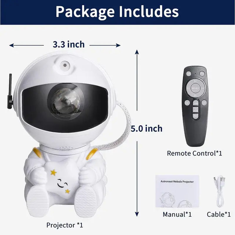 Astronaut Galaxy Projector Star Projector Galaxy Night Lights with Remote Control Nebula Astronaut Projector for Kids Bedroom