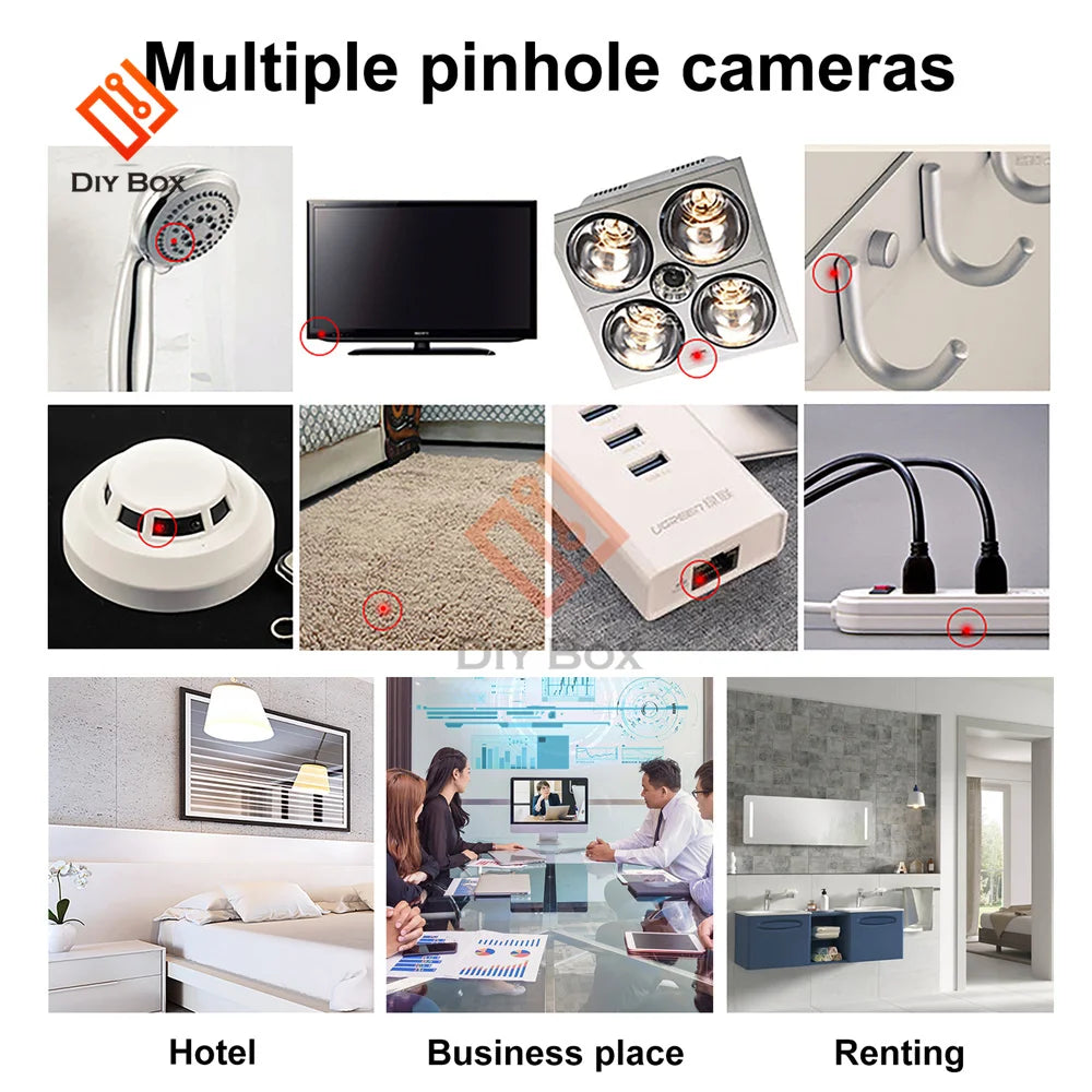 Portable Anti-Candid Camera Detector for Outdoor Travel Hotel Rental IR Alarm Hidden Camera Finder with Led Light