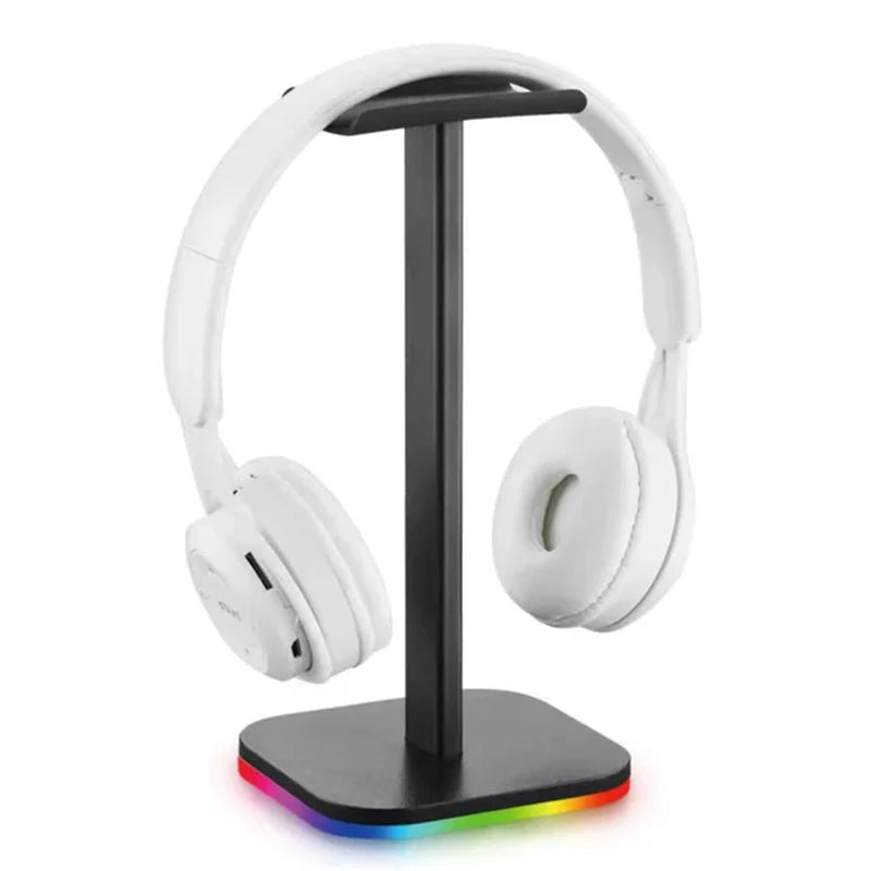 RGB Game Controller Stand 10 Lighting Effects Headphone Holder Display Rack with 2 USB Charging Headset Gamepad Stand for PS5