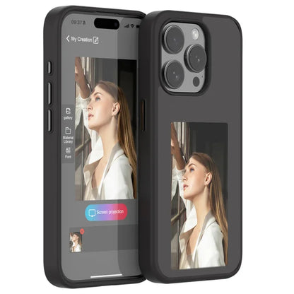 Smart Ink Phone Case 2024 New Smart NFC E-Ink Phone Case 4 Colors Imaging Display Photos for 13/14/15/Pro/Pro Max