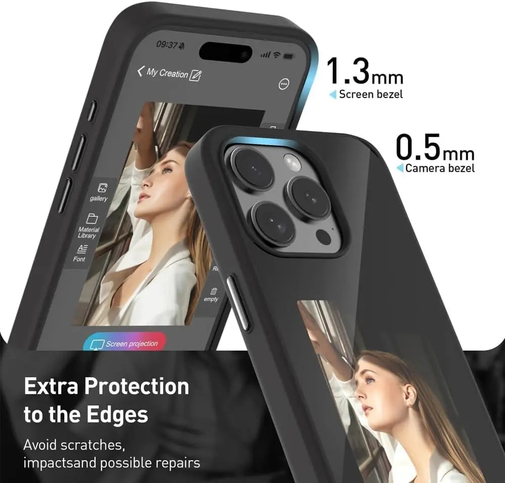 Smart Ink Phone Case 2024 New Smart NFC E-Ink Phone Case 4 Colors Imaging Display Photos for 13/14/15/Pro/Pro Max